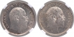 Silver Quarter Rupee Coins of King Edward VII of Calcutta Mint of 1903 & 1905.