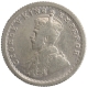 Silver Quarter Rupee Coin of King George V of Calcutta Mint of 1911.