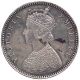 Silver Half Rupee Coin of Victoria Empress of Bombay Mint of 1889.