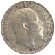 Silver Half Rupee Coin of King Edward VII of Calcutta Mint of 1907.