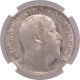 Silver Half Rupee Coin of Edward VII of Bombay Mint of 1907.