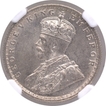 Silver Half Rupee Coin of King George V of Bombay Mint of 1917.