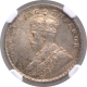 Silver Half Rupee Coin of King George V of Calcutta Mint of 1925.