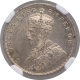 Silver Half Rupee Coin of King George V of Bombay Mint of 1925.