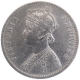 Silver One Rupee Coin of Victoria Empress of Bombay Mint of 1883.