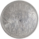 Silver One Rupee Coin of Victoria Empress of Calcutta Mint of 1892.