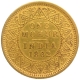 Gold One Mohur Coin of Victoria Queen of Calcutta Mint of 1862.