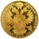 Gold Four Ducats Coin of Franz Joseph I of Austria.