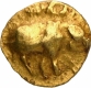 Extremely Rare Gold Fanam Coin of Chalukyas of Badami.