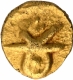 Gold Fanam Coin of Chalukyas of Kalyani.