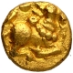 Exceedingly Rare Gold Fanam Coin of Nolambas of Central Karnataka.