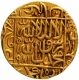 Very Rare Gold Mohur Coin of Akbar of Ahmadabad Dar ul Sultana Mint.