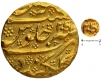 Gold Mohur Coin of Aurangzeb Alamgir of Golkonda Mint.