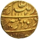 Gold Mohur Coin of Aurangzeb Alamgir of Dar ul Jihad Haiderabad Mint.