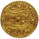 Gold Nazarana Mohur Coin of Manak Pal of Sawai Jaipur Mint of Karauli State.