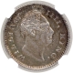 Silver Quarter Rupee Coin of King William IIII of Calcutta Mint of 1835.