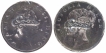 Silver One Rupee Counter strike Coins of King William IIII and Victoria Queen of 1835 and 1840.