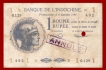 One Roupie Bank Note of French India Banque de l