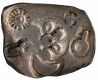 Punch Marked Silver Vimshatika  Coin of Magadha Janapada of Archaic Period.