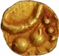 Gold One Quarter Fanam Coin of Hoysala Dynasty.