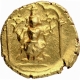 Gold Half Varaha Coin of Venkatapathiraya III of Vijayanagara Empire.