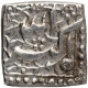 Silver Square Rupee Coin of Akbar.