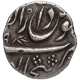 Silver Half Rupee Coin of Aurangzeb Alamgir of Bijapur Dar uz Zafar Mint.