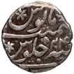 Silver Half Rupee Coin of Aurangzeb Alamgir of Golkonda Mint.