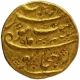 Gold Mohur Coin of Aurangzeb Alamgir of Bijapur Dar-uz-zafar Mint.