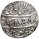 Silver One Rupee Coin of Ranjit Singh of Lahore Dar ul Saltana Mint of Sikh Empire.