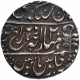 Silver Nazarana Rupee Coin of Man Singh II of Sawai Jaipur Mint of Jaipur.