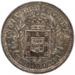 Silver Uma Rupia Coin of Carlos I of Portuguese Administration of Indo Portuguese.