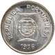 Silver Half Rupia Coin of Portuguese Administration of India Portuguese.