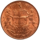 Copper One Quarter Anna Coin of East India Company of Birmingham Mint of 1858.