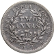 Silver Two Annas Coin of Victoria Queen of Calcutta Mint of 1841.