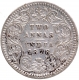 Silver Two Annas Coin of Victoria Empress of Calcutta Mint of 1878.