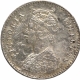 Silver Two Annas Coin of Victoria Empress of Bombay Mint of 1884.