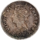 Silver Two Annas Coin of Victoria Empress of Bombay Mint of 1887.