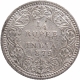 Silver Quarter Rupee Coin of Victoria Empress of Calcutta Mint of 1879.