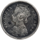 Silver Quarter Rupee Coin of Victoria Empress of Bombay Mint of 1883.