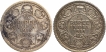 Silver Quarter Rupee Coins of King George V of Calcutta and Bombay Mint of 1915.