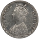 Silver Half Rupee Coin of Victoria Queen of Bombay Mint of 1875.