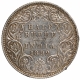 Silver Half Rupee Coin of Victoria Empress of Bombay Mint of 1892.