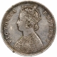 Silver Half Rupee Coin of Victoria Empress of Bombay Mint of 1892.