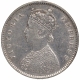 Silver Half Rupee Coin of Victoria Empress of Bombay Mint of 1893.