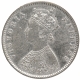 Silver Half Rupee Coin of Victoria Empress of Bombay Mint of 1898.