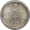 Silver Half Rupee Coin of King George VI of Bombay Mint of 1939.