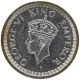 Silver Half Rupee Coin of King George VI of Bombay Mint of 1945.