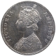 Silver One Rupee Coin of Victoria Empress of Bombay Mint of 1885.