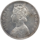 Silver One Rupee Coin of Victoria Empress of Bombay Mint of 1897.